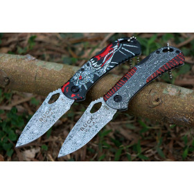 Buck X82 Small Backlock Camo Pocket Folding Knife UD407716